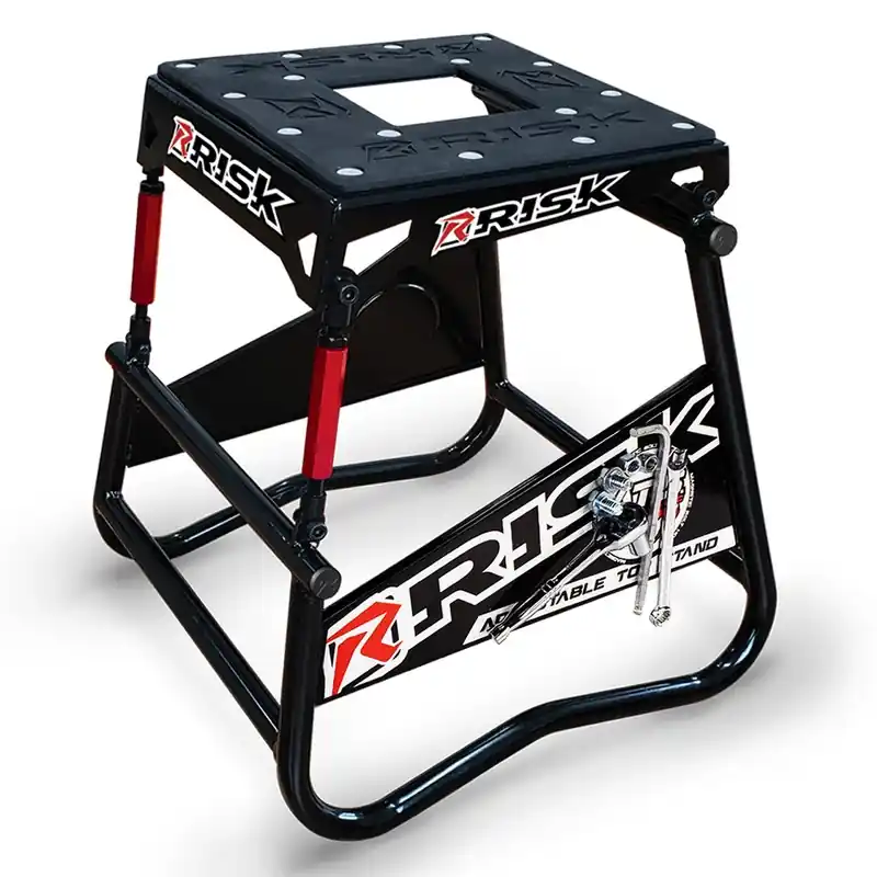 Lève moto RISK RACING A.T.S. inclinaison réglable avec plaque aimantée Seulement Aujourd&rsquo;hui