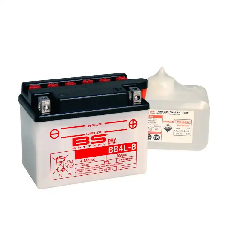 Batterie BS BATTERY Haute-performance avec pack acide – BB4L-B Acheter En Ligne