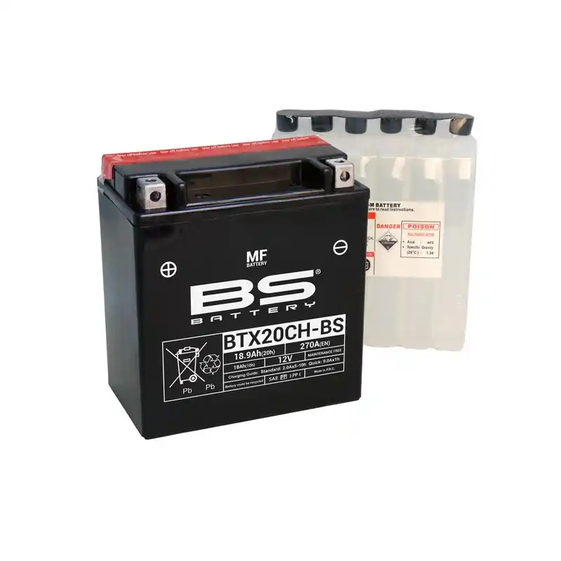 Promotion Batterie BS BATTERY sans entretien avec pack acide – BTX20CH