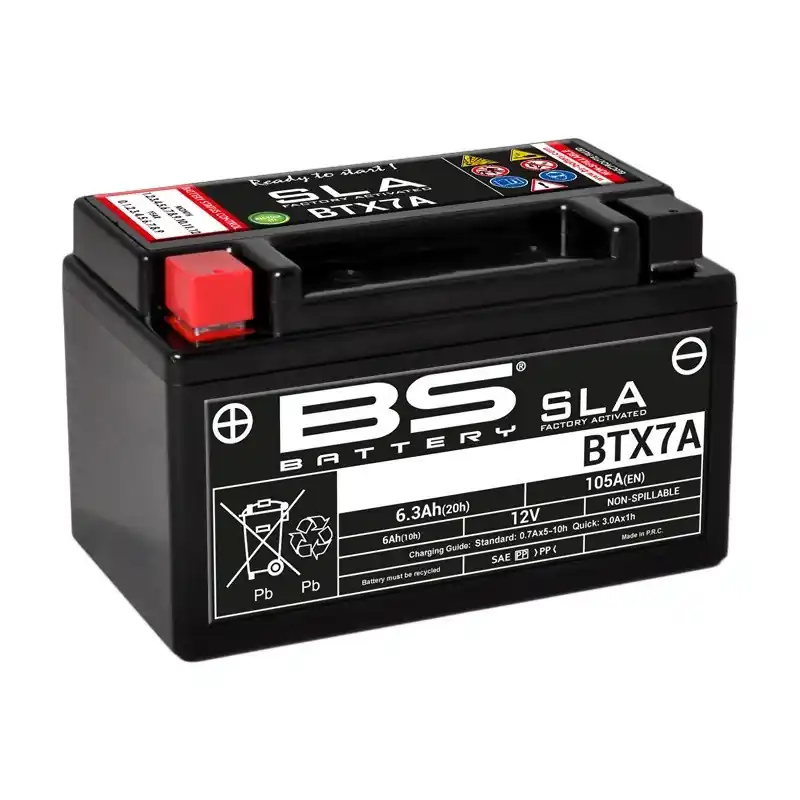 Soldes Batterie BS BATTERY SLA sans entretien activé usine – BTX7A