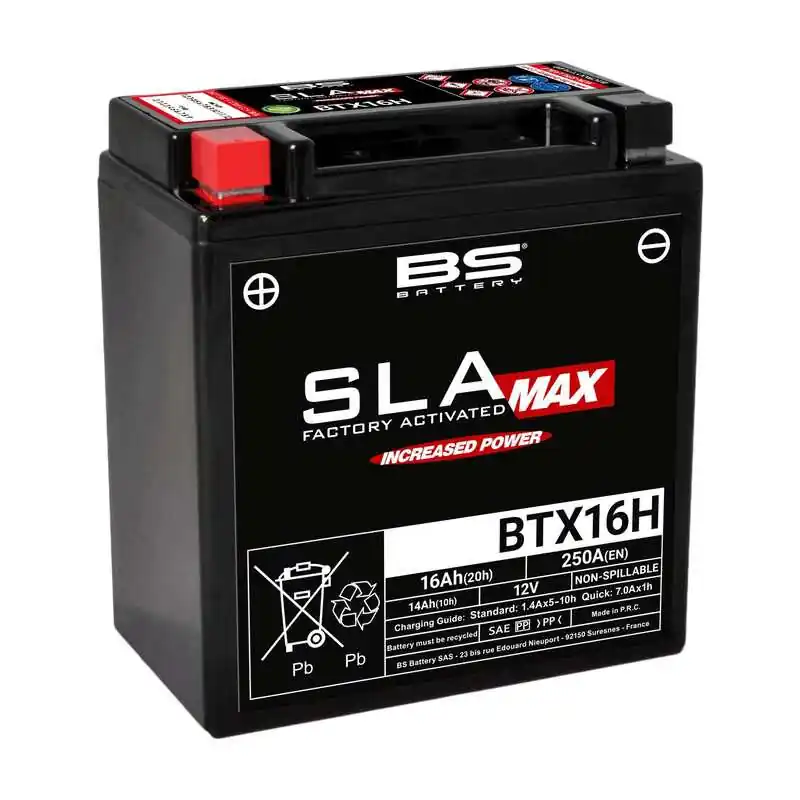 Batterie BS BATTERY SLA Max sans entretien activé usine – BTX16H Populaire