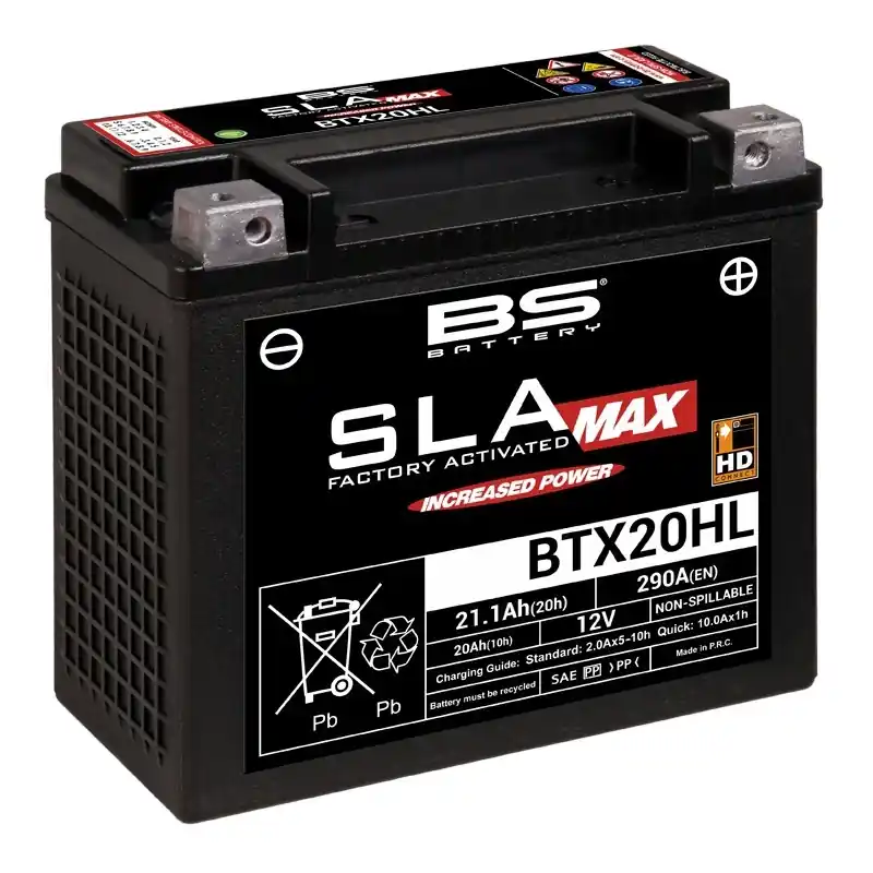 Batterie BS BATTERY SLA Max sans entretien activé usine – BTX20HL Bon Plan