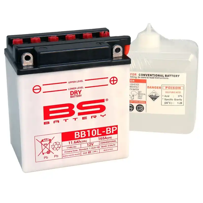 Satisfait Ou Remboursé Batterie BS BATTERY Haute-performance avec pack acide – BB10L-BP