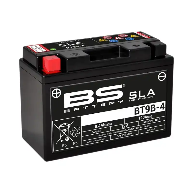 Batterie BS BATTERY SLA sans entretien activé usine – BT9B-4 Dernière Chance