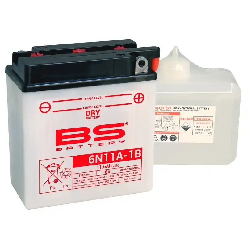 Prix Promo Batterie BS BATTERY conventionnelle avec pack acide – 6N11A-1B