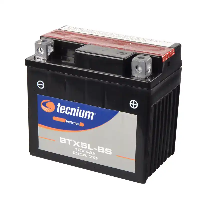 Batterie TECNIUM sans entretien avec pack acide – BTX5L-BS Retour Gratuit