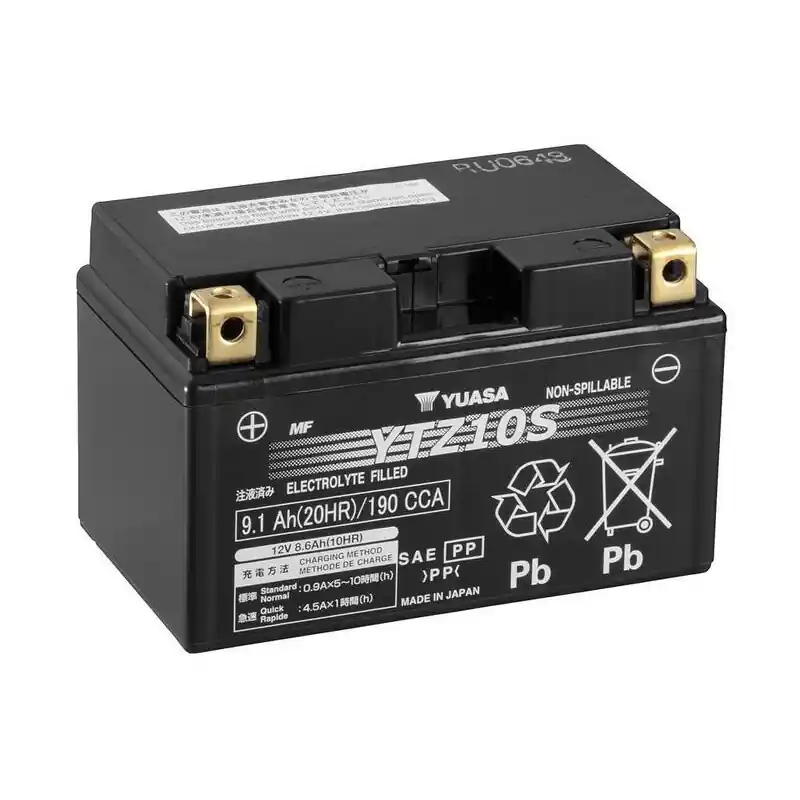 Batterie YUASA W/C sans entretien activé usine – YTZ10S Certifié