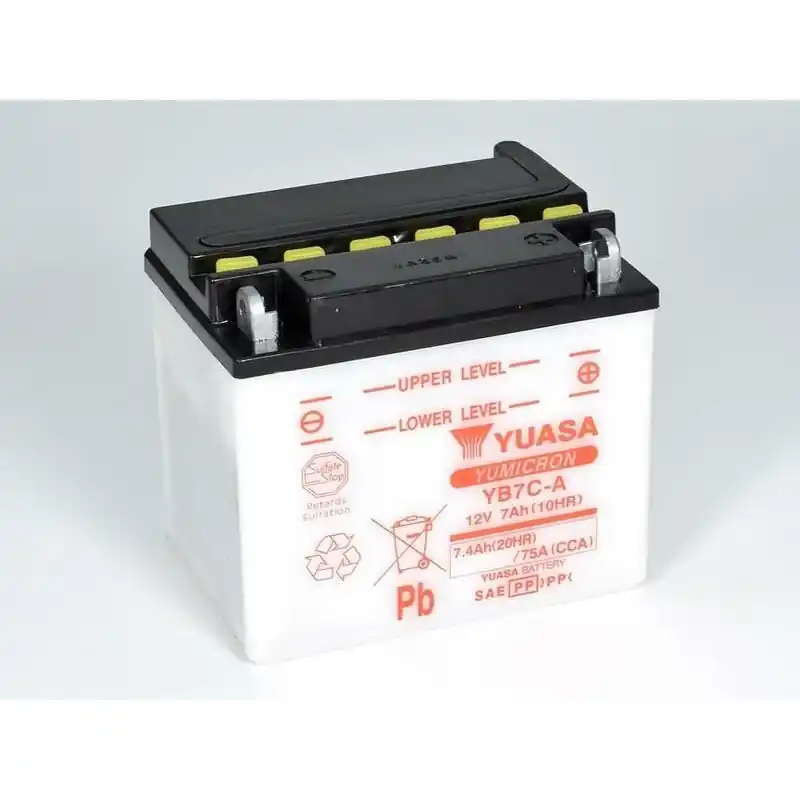 Batterie YUASA conventionnelle sans pack acide – YB7C-A Petit Prix