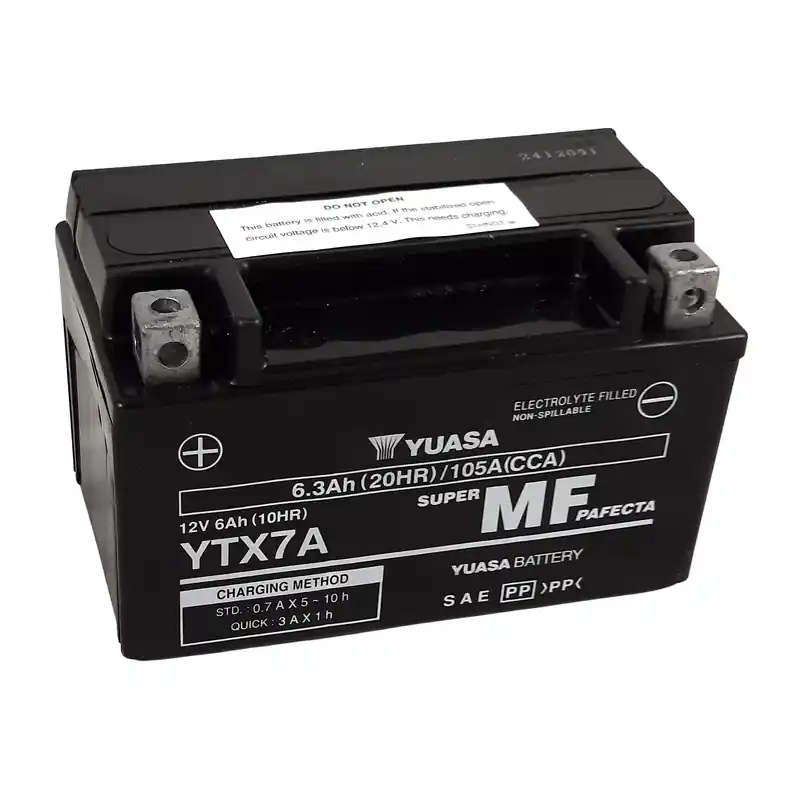 Batterie YUASA W/C sans entretien activée usine – YTX7A FA Produit De Marque