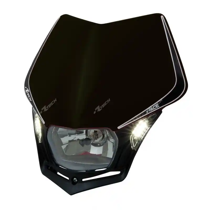Bon Marché Plaque phare RACETECH V-Face Led noir