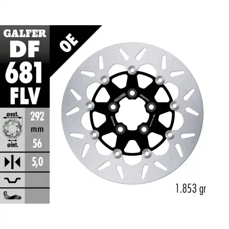 Dernier Modèle BRAKE DISC FLOAT ROUND