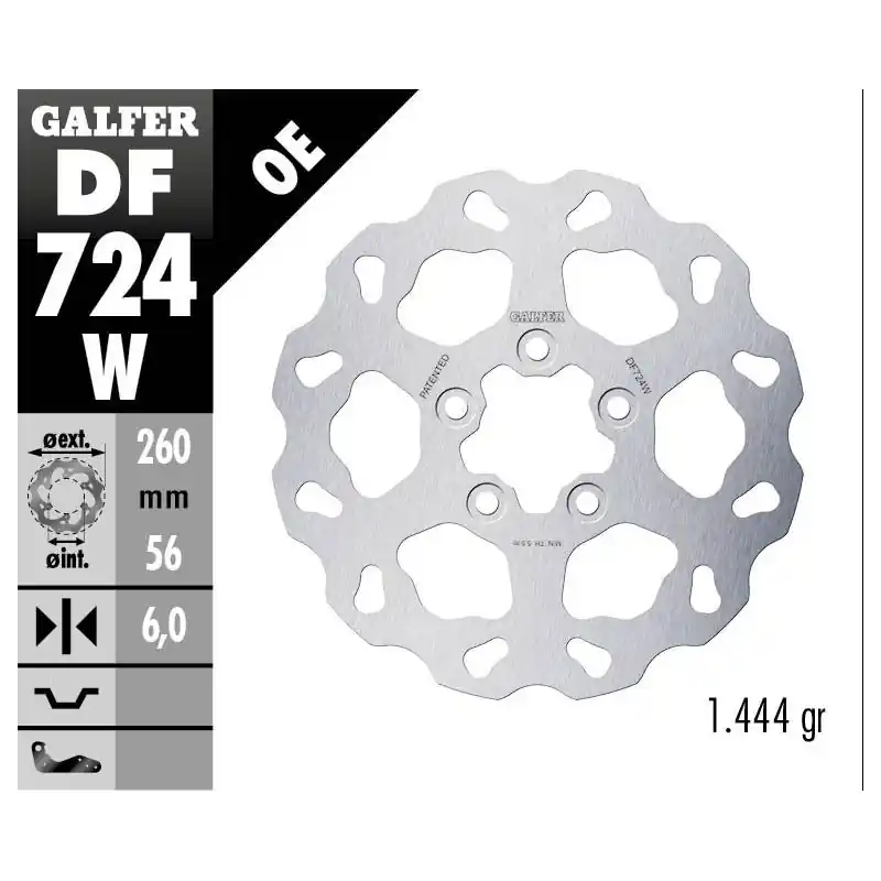 BRAKE DISC FIXED WAVE Prix Réduit
