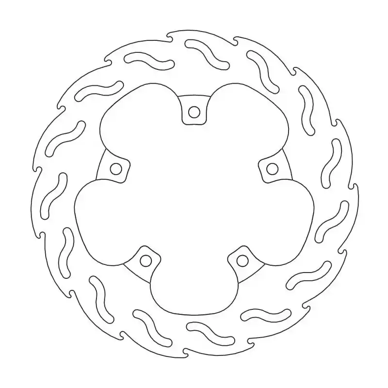 Satisfait Ou Remboursé BRAKE DISC FLAME REAR