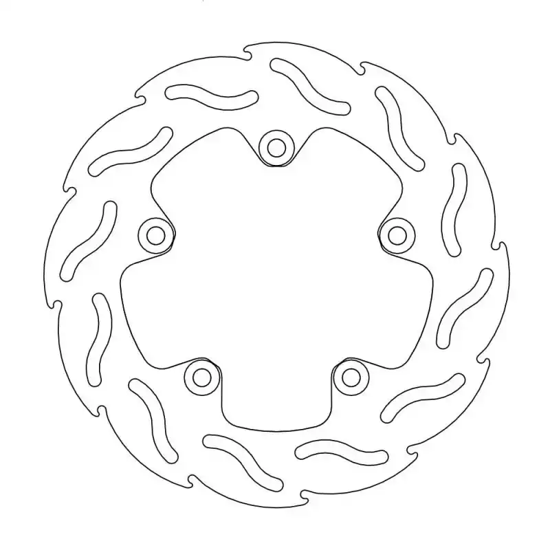 Pas Cher BRAKE DISC FLAME REAR