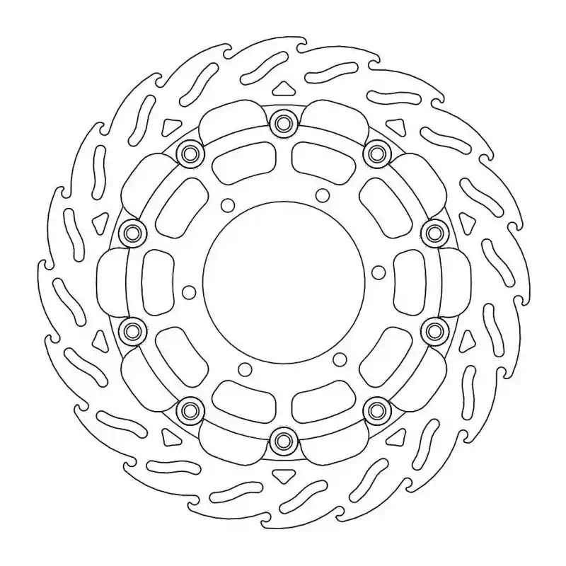 Authentique BRAKE DISC FLAME RACING FT L