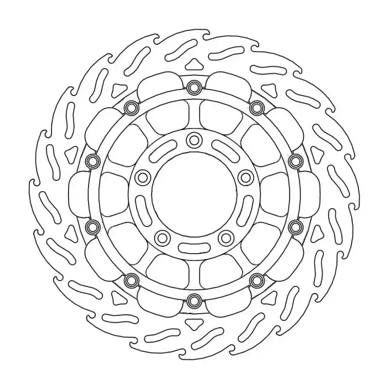 Promotion BRAKE DISC FLAME RACING FT L