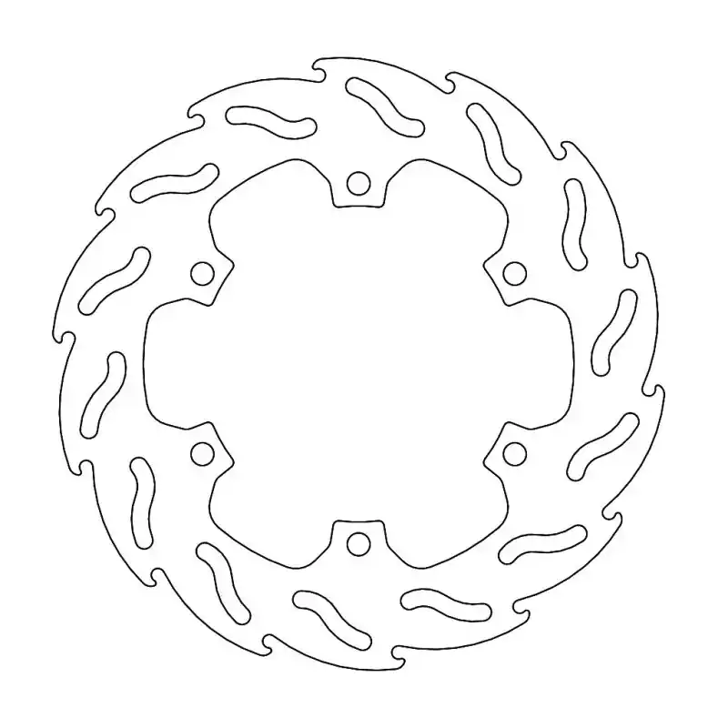 Haute Qualité BRAKE DISC FLAME REAR