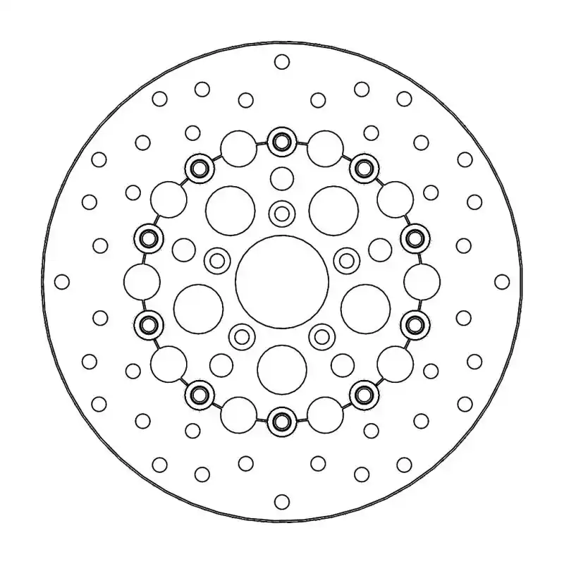 Retour Gratuit BRAKE DISC FLOAT ROUND FRONT