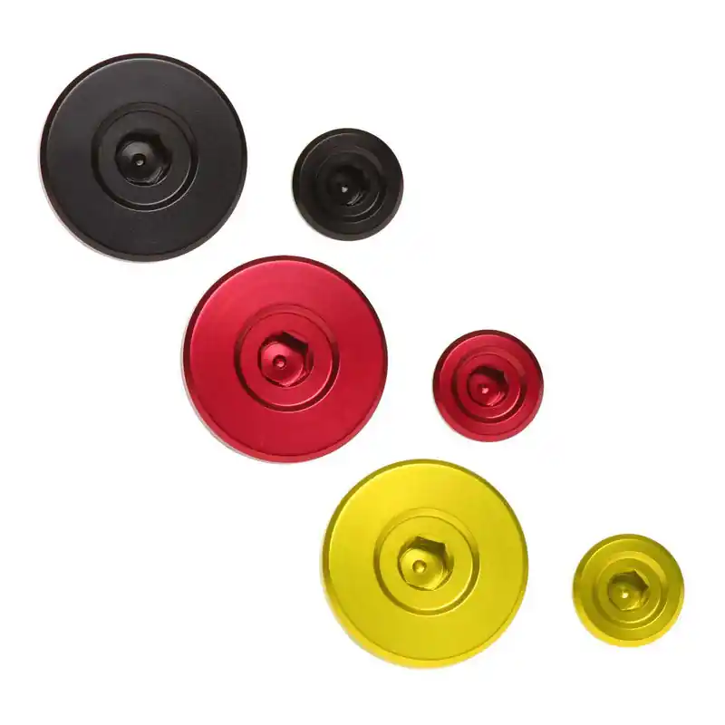 Jeu de bouchons de distribution de moteur RFX Pro (Noir) – Pour Suzuki RMZ250/450 Dernière Chance
