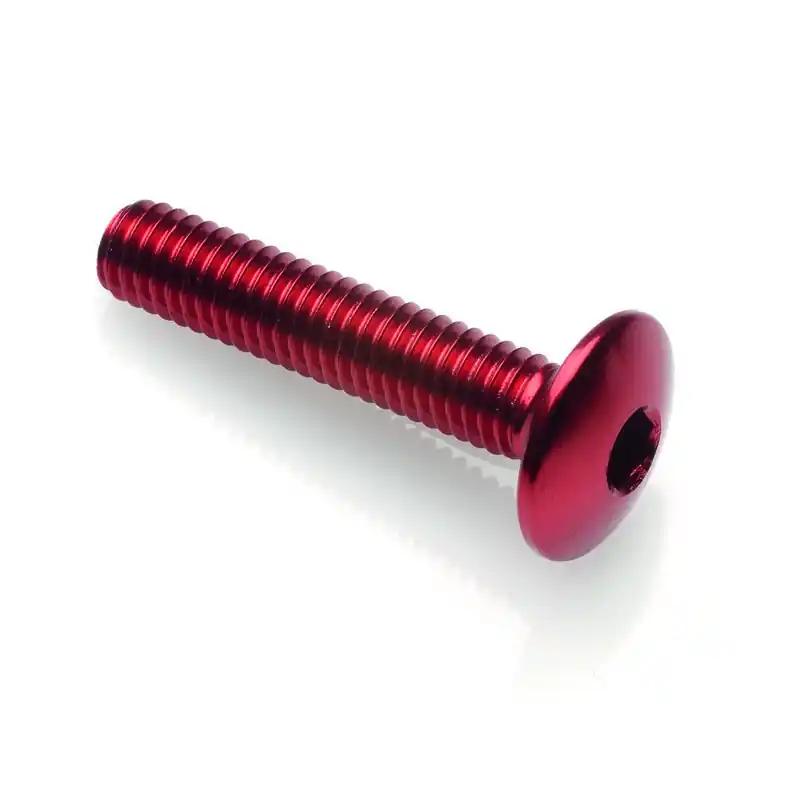 Satisfait Ou Remboursé Vis tête bombée LIGHTECH M6 x 55 Ergal rouge