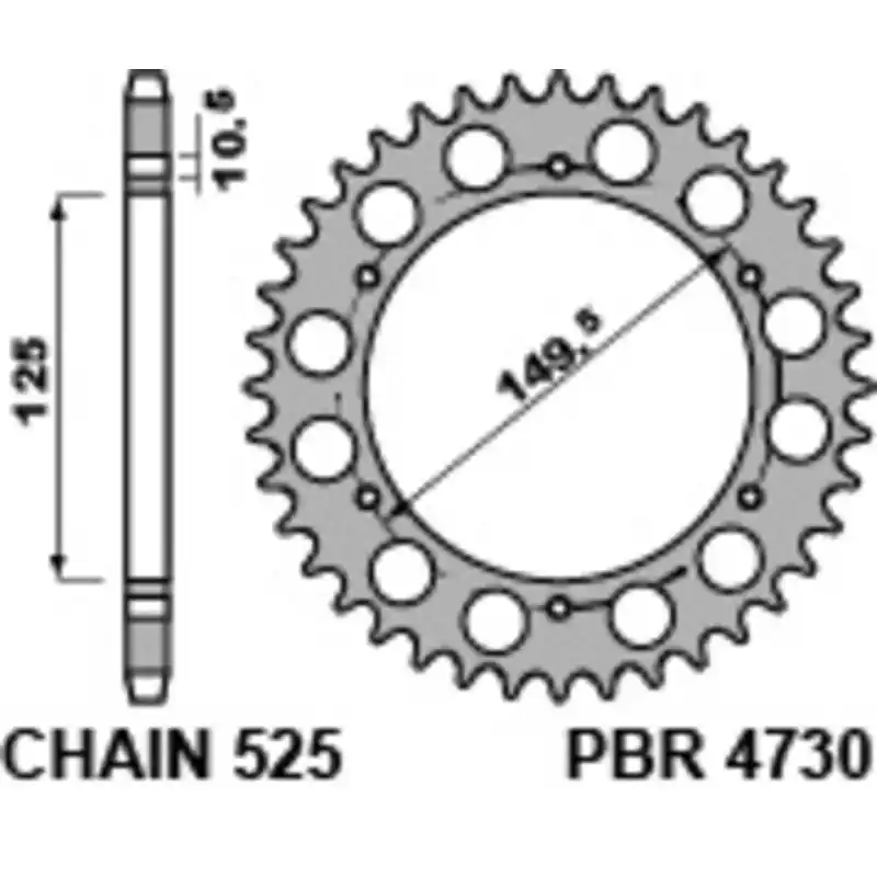 Haute Qualité Couronne PBR acier standard 4730 - 525