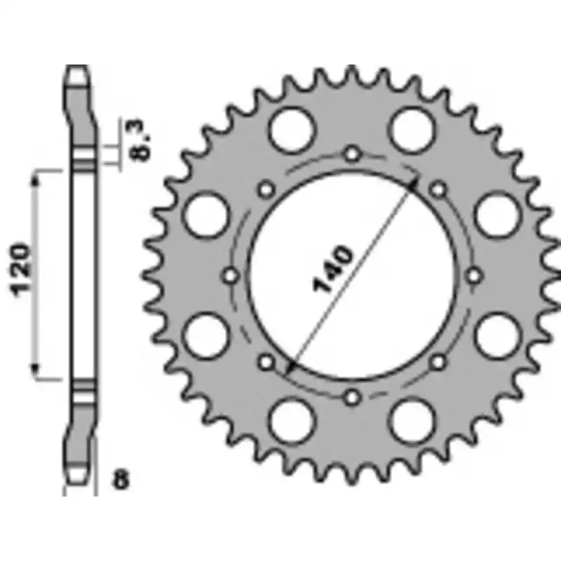Couronne PBR acier standard 506 – 520 Dernière Chance