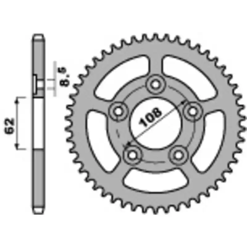 Couronne PBR acier standard 714 - 520 Offre Spéciale