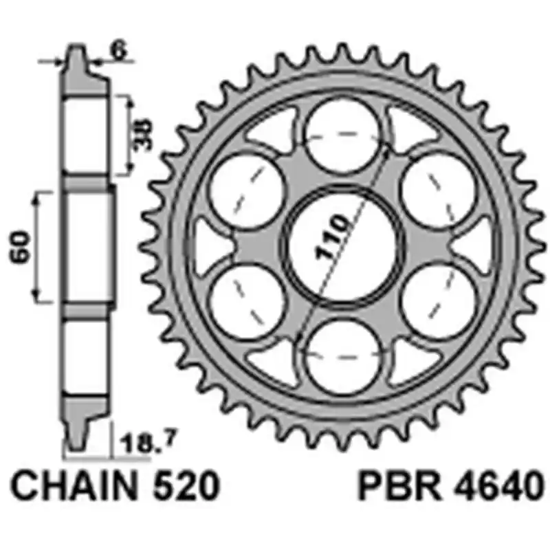 Bon Plan Couronne PBR aluminium Ultra-Light anodisé dur 4640 – 520