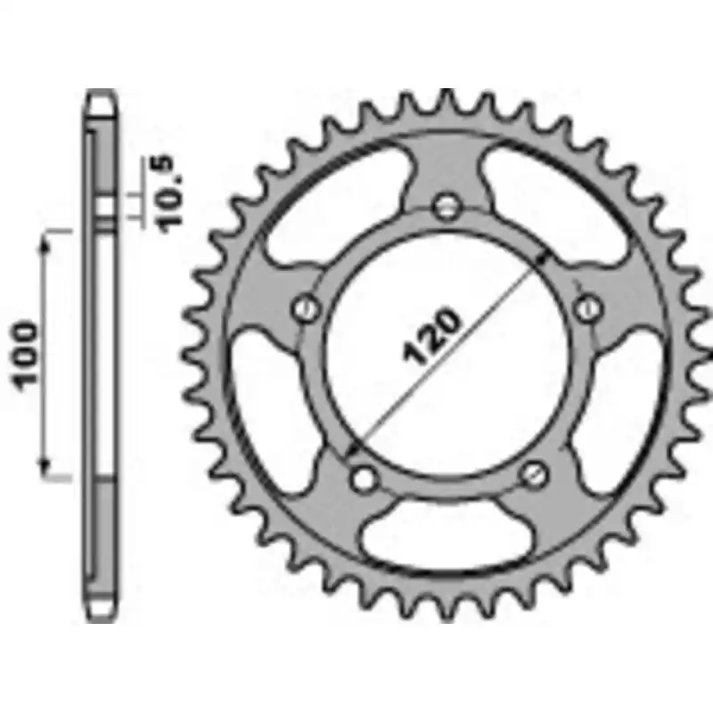 Couronne PBR acier standard 4447 - 525 Usine Directe