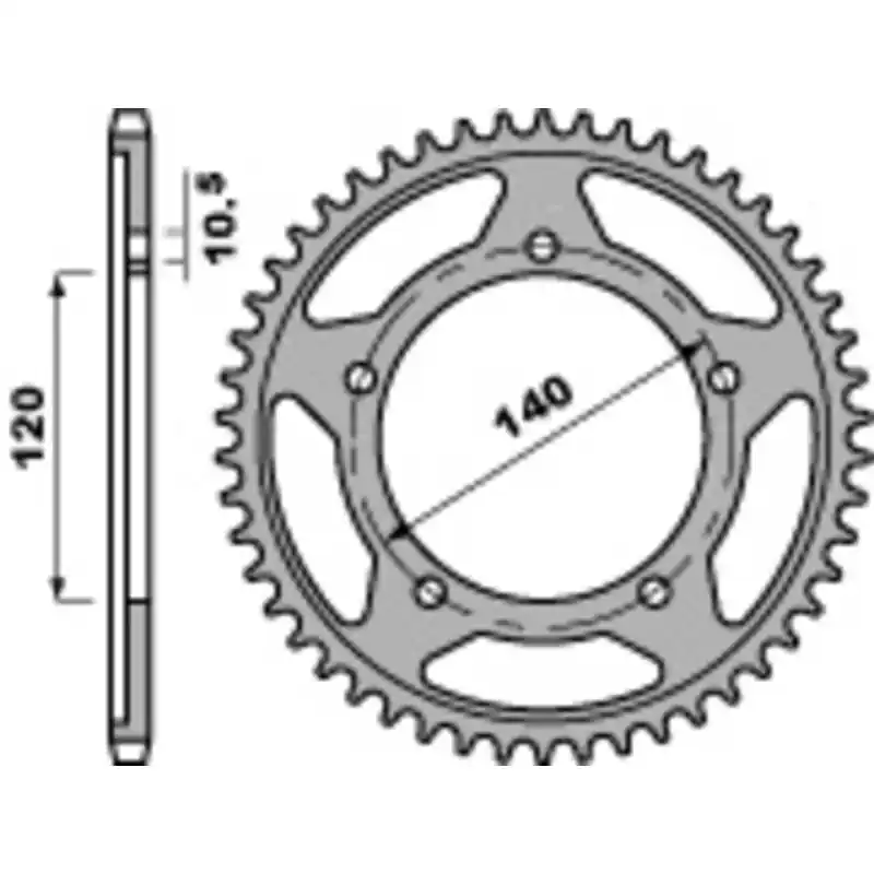 Solde Couronne PBR acier standard 4398 - 525