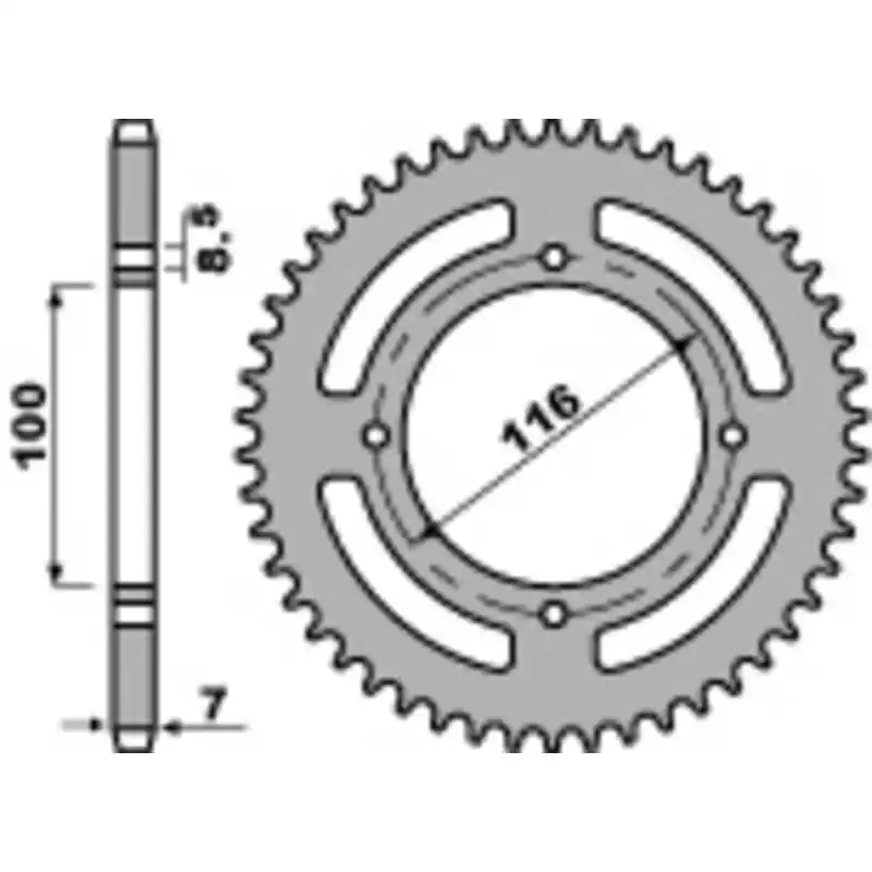 Couronne PBR acier standard 467M – 428 Expédition Rapide