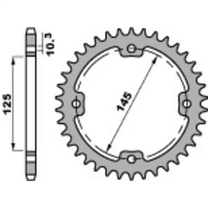 Couronne PBR acier standard 4588 - 520 Pas Cher