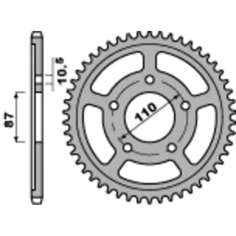 Remise Couronne PBR acier standard 795 – 530