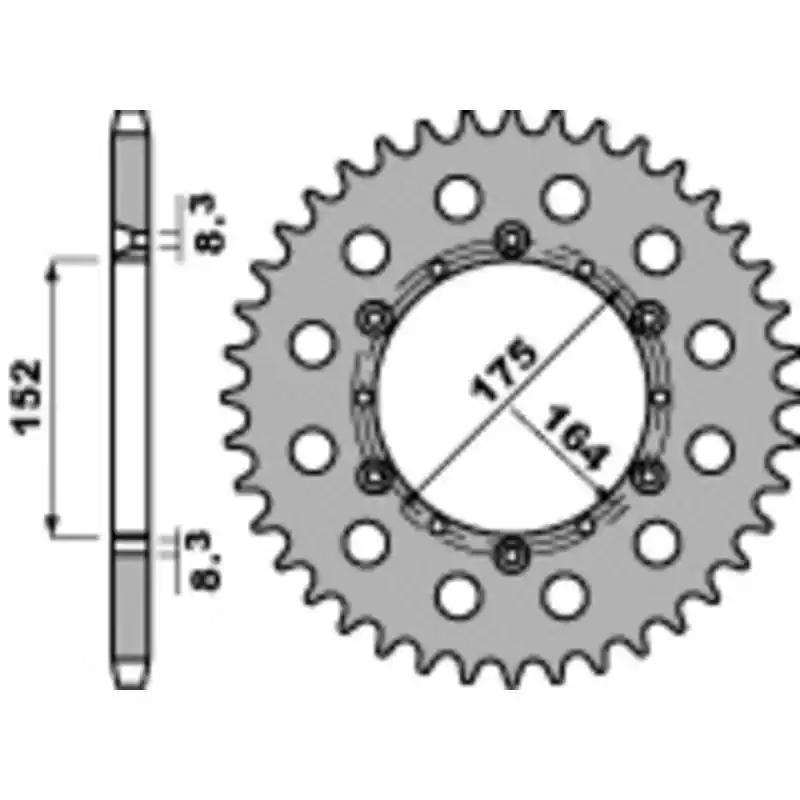 Couronne PBR acier standard 856 – 520 Commande En Gros