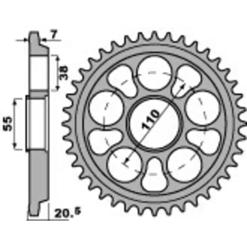 Jusqu'à Épuisement Des Stocks Couronne PBR aluminium Ultra-Light anodisé dur 4320 - 525