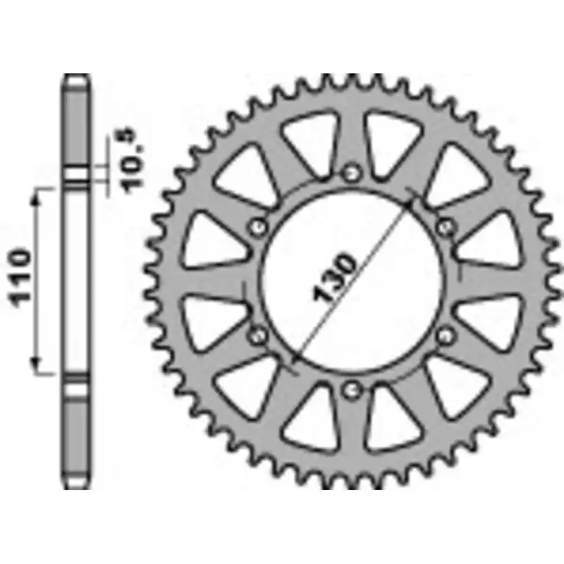 Vente Directe Couronne PBR Racing aluminium Ultra-Light anodisé dur 504 – 520