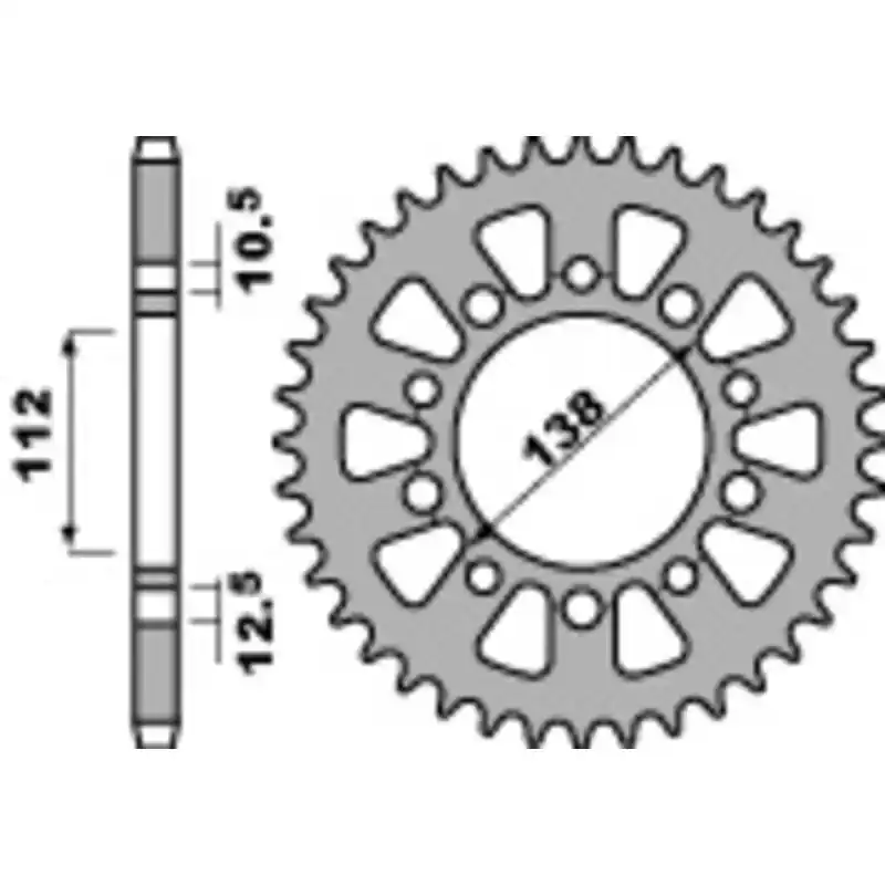 Commander Vite Couronne PBR Racing aluminium Ultra-Light anodisé dur 4384 – 520