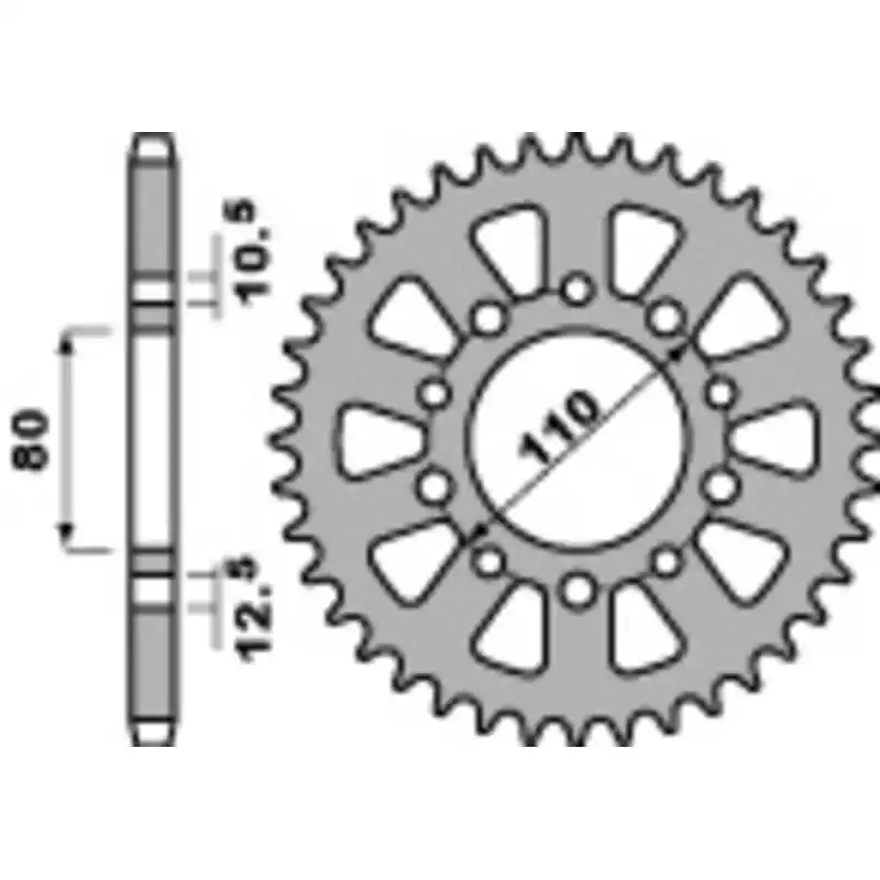 Couronne PBR acier standard 334 - 530 Haute Qualité