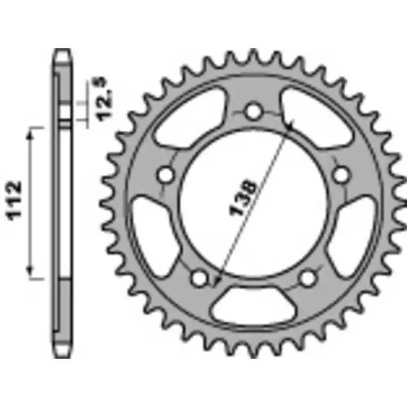 Couronne PBR acier standard 4357 – 525 Expédition Rapide