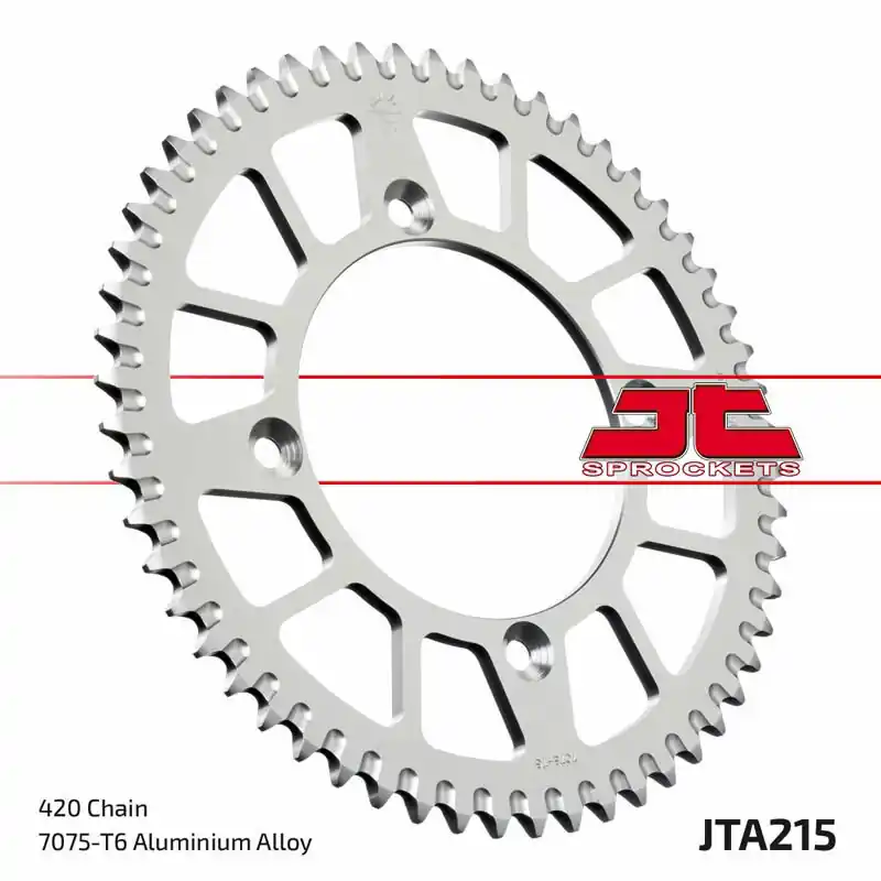Couronne JT SPROCKETS aluminium ultra-light anti-boue 215 - 420 Remise
