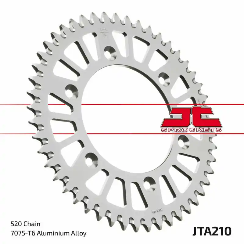 Couronne JT SPROCKETS aluminium ultra-light anti-boue 210 - 520 Commander Vite