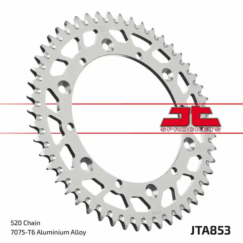 Couronne JT SPROCKETS aluminium ultra-light anti-boue 853 – 520 Paiement Sécurisé