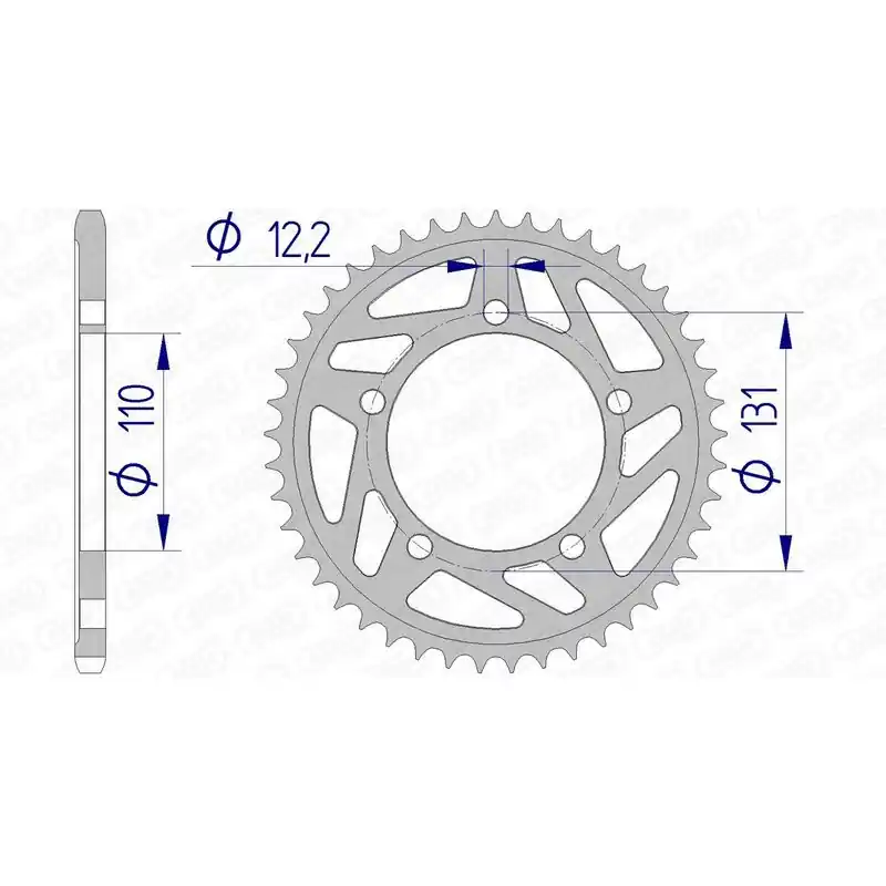 Couronne AFAM aluminium 165801 - 520 Achat Immédiat