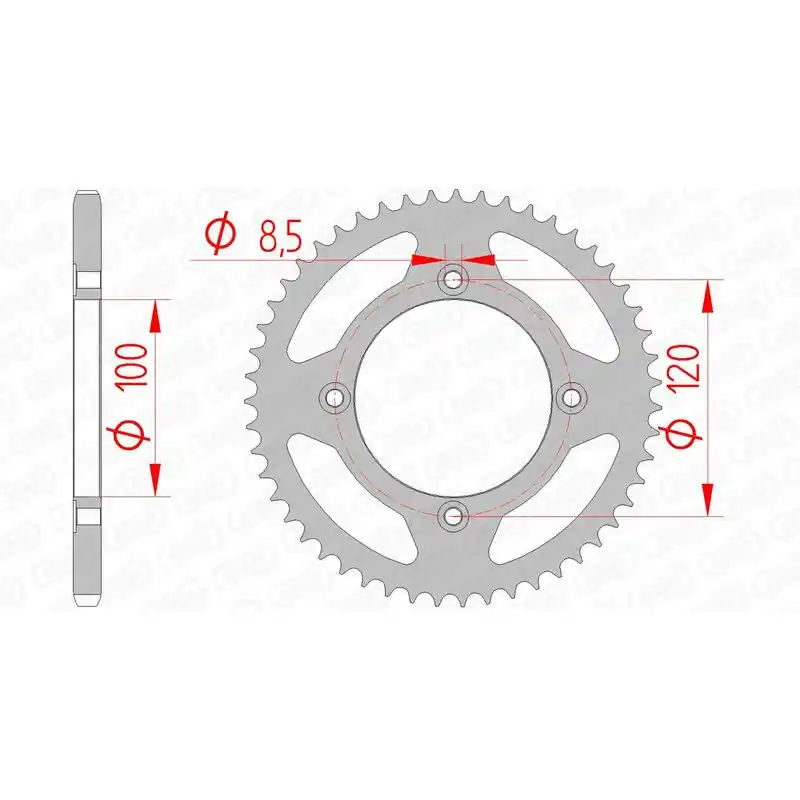 Couronne AFAM acier standard 38101 - 420 Paiement Sécurisé