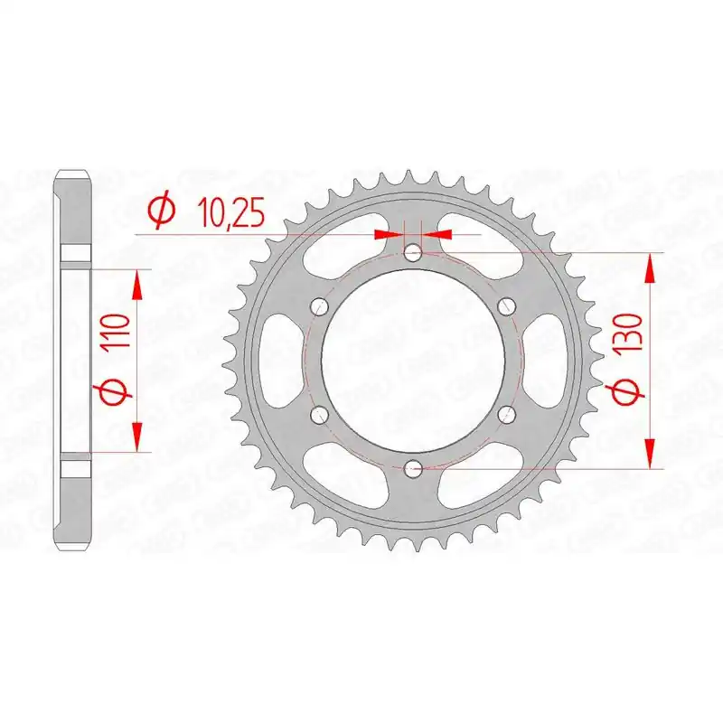 Dernier Modèle Couronne AFAM acier standard 12813 - 530