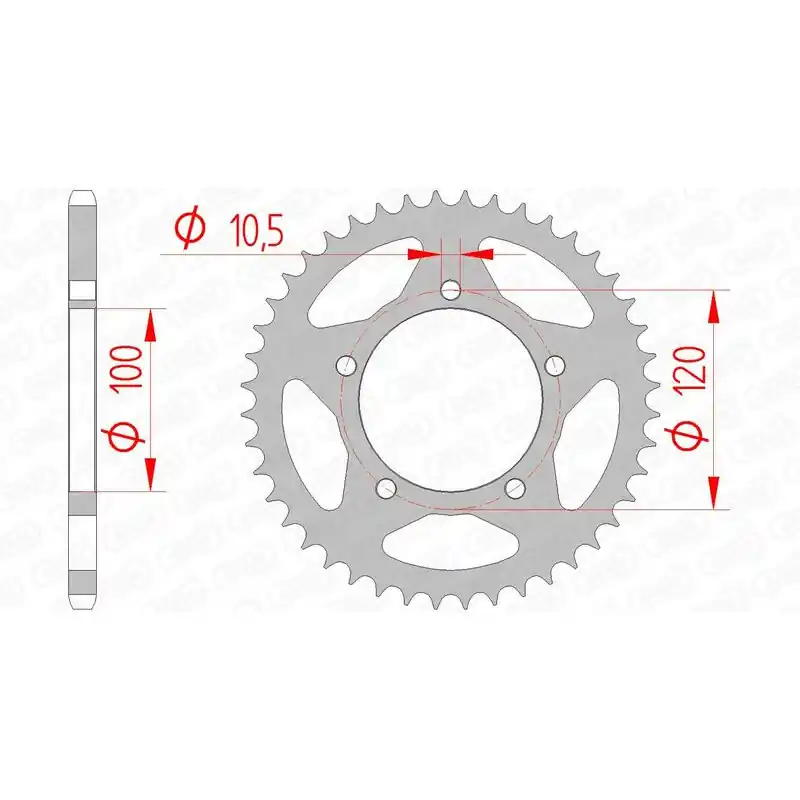 Soldes Couronne AFAM acier standard 35801 - 520