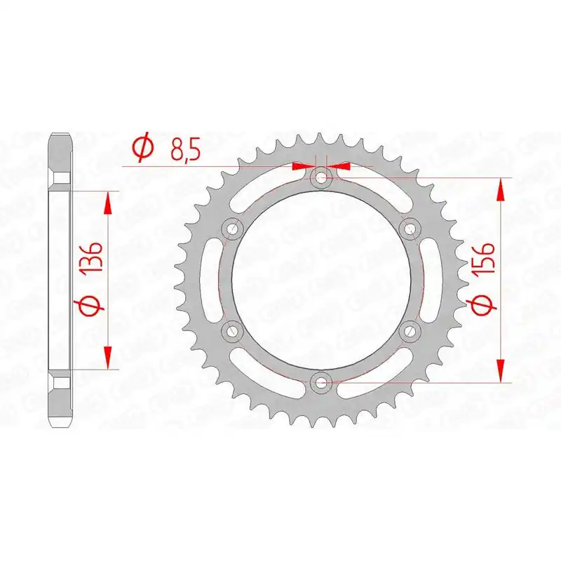 Meilleur Choix Couronne AFAM acier standard 14506 - 525
