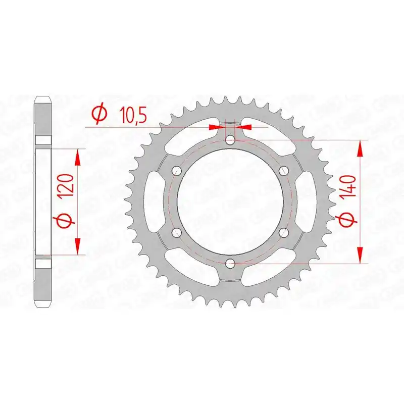 Couronne AFAM acier standard 14507 - 525 Acheter En Ligne
