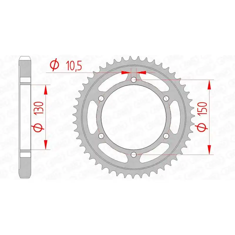 Vente Directe Couronne AFAM acier standard 12801 – 530