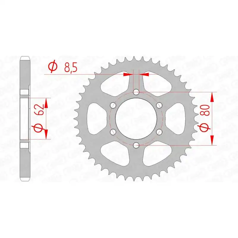 Couronne AFAM acier standard 12203 - 428 Nouveauté